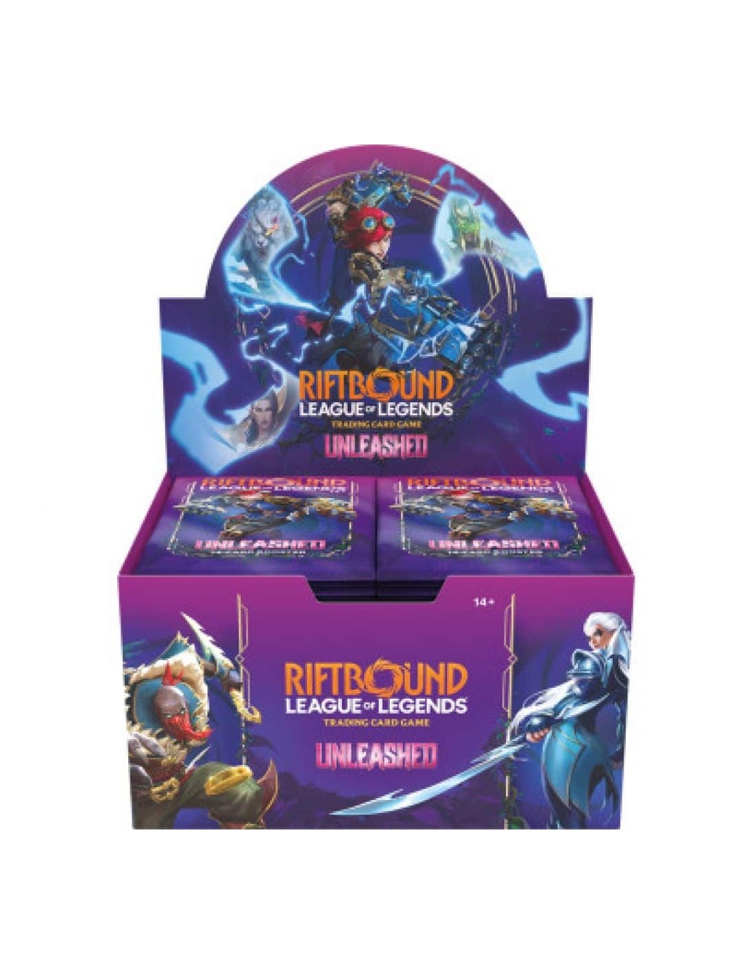Display de boosters Riftbound Unleashed, League of Legends TCG